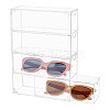 4-Tier Rectangle Acrylic Drawer Box CON-WH0097-50-1