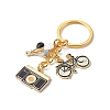 Hot Air Balloon/Camera/Bicycle Alloy Enamel Pendant Keychain KEYC-JKC00418-3