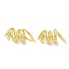 Brass Cuff Earrings for Women EJEW-I305-05G-1