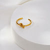 304 Stainless Steel Cuff Open Rings for Women RN0732-2-2