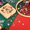 40Pcs 20 Style Christmas Rack Plating Alloy Enamel Pendants ENAM-TA0001-54-5
