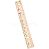 Pine Wood Plant Seed Spacing and Interval Rulers AJEW-WH0083-101B-1