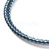 Polyester Cord Braided Necklace Makings MAK-L043-03G-13-2