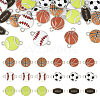  30Pcs 6 Styles Alloy Enamel Connector Charms ENAM-TA0001-72-11