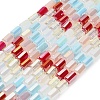 Electroplated Glass Beads Strands EGLA-P067-01A-05-1