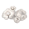 304 Stainless Steel with Plastic Imitation Pearl Stud Earrings for Women EJEW-Z057-07P-2