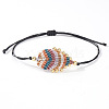 Ethnic & Bohemian Style Synthetic Fiber & Polyester Thread Braided Bracelets for Women AV8551-3-1