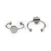 Stainless Steel Open Cuff Finger Ring Finding FIND-WH0110-025A-P-1