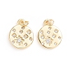 Brass Micro Pave Cubic Zirconia Pendants ZIRC-G165-07G-2