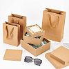 BENECREAT 6Pcs 6 Style Rectangle Kraft Paper Bag with Handle CON-BC0002-39-5