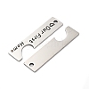 201 Stainless Steel Big Pendants STAS-R002-22P-2