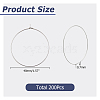 200pcs 316 Surgical Stainless Steel Hoop Earring Findings STAS-HS0001-26A-2