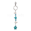 Dyed Synthetic Turquoise Pendant Decorations HJEW-JM01493-01-1