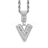 Brass Micro Pave Cubic Zirconia Pendants PW-WG3207D-44-1