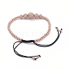 Adjustable Nylon Cord Braided Bead Bracelets BJEW-JB04969-02-4