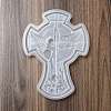 Cross DIY Jewelry Plate Silicone Molds DIY-P074-03-3