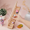 2Pcs 2 Styles Wooden Ladder Miniature Ornaments AJEW-DC0003-52-3
