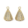 Brass Micro Pave Cubic Zirconia Pendants KK-Z143-03G-01-1