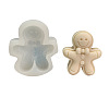 Christmas Theme Gingerbread Man DIY Silicone Candle Molds SMFA-PW0001-52-1