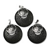 Natural Lava Rock Pendants KK-F751-M-A11-1