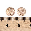 304 Stainless Steel Textured Disc Charms STAS-Q336-11A-RG-3