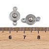 304 Stainless Steel Snap Clasps X-STAS-K311-03P-3