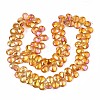 Electroplate Glass Beads Strand EGLA-S188-27-B02-2