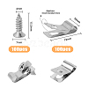 100Pcs 304 Stainless Steel Screws AJEW-DC0001-03-2