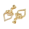 Brass Micro Pave Cubic Zirconia Pendants ZIRC-I367-12G-04-2