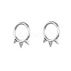 316L Surgical Stainless Steel 3 Spike Cartilage Earrings WG02E4B-01-4