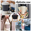 PU Leather Heat Resistant Reusable Cup Sleeve AJEW-WH0326-39B-6