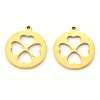 PVD Vacuum Plating 201 Stainless Steel Pendants STAS-N092-12G-2