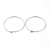 316 Surgical Stainless Steel Hoop Earring Findings STAS-J025-01E-P-2