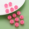 Transparent Crackle Acrylic Beads MACR-S373-66B-N09-6