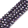 Electroplate Glass Beads Strands LS-EGLA-A044-P6mm-B11-1