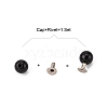 ABS Plastic Imitation Pearl Rivet Studs KY-L076-A-02-2