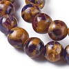 Synthetic Gold Clinquant Stone Beads Strands G-E551-A01-3