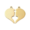 201 Stainless Steel Pendants STAS-R002-19G-1