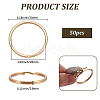 50Pcs Iron Keychain Clasps FIND-SP0005-56KCG-2