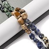 Natural Dalmatian Jasper & Blue Spot Jasper & Green Spot Jasper & Snowflake Obsidian & Picture Jasper Beads Strands G-L610-B11-01-2