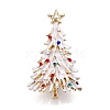 Christmas Tree with Star Enamel Pins JEWB-N001-33G-1