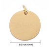 Ion Plating(IP) 304 Stainless Steel Pendants STAS-I311-32F-G-3