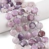 Natural Lilac Jade/Lepidolite Beads Strands G-N342-76A-2