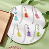 6Pcs 6 Styles Tibetan Style Alloy Hook Bookmarks AJEW-JK00324-2