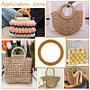 Resin Imitation Rattan Bag Handles FIND-WH0127-68-5