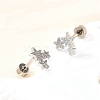 304 Stainless Steel Stud Earrings EJEW-H161-01P-B-3