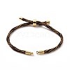 Nylon Cord Silder Bracelets MAK-C003-03G-26-4