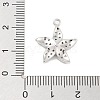 Brass Pave Clear Cubic Zirconia Pendants KK-Z061-09P-01-3