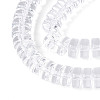 Transparent Glass Beads Strands GLAA-N028-4x8mm-01-3