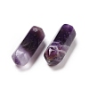 Natural Amethyst Double Terminal Pointed Pendants G-C007-02B-08-3